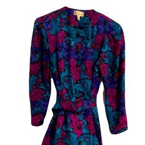 Vintage 80’s Adrianna Papell silk dress! 👗